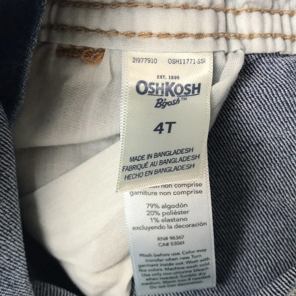 Oshkosh Overalls Bundle (size 4T)